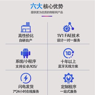 N52S蓝牙模块无线串口透传BLE5.0NORDIC52832主从一体低功耗蓝牙