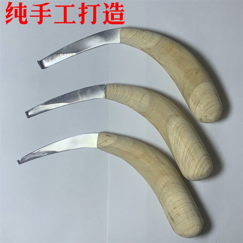 沉香勾刀香农香道加工沉香工具精钢勾丝刀去雕刻打磨工具刀不生锈