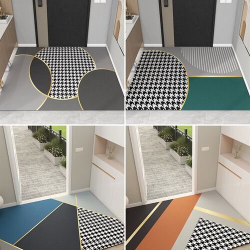 入户门进门地垫免洗可擦脚垫大门口玄关门前皮革pvc懒人地毯门垫