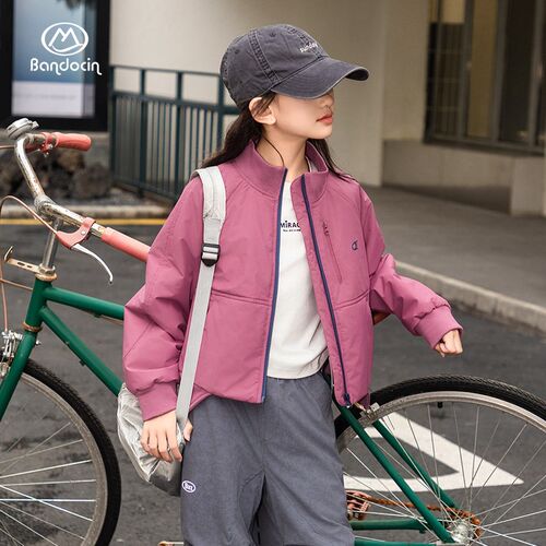半度闲女童户外轻棉外套加厚洋气秋冬装24新款儿童冬装中大童棉衣