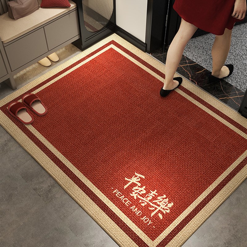 新年入户门地垫进门门口脚垫家用红色搬家门垫乔迁新中式地毯垫子