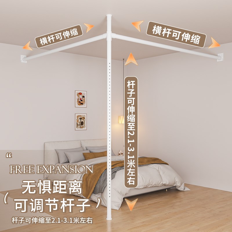 折叠隔断帘门帘医院美容院杆客厅卧室做房间床遮挡帘屏风围帘挂帘
