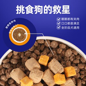 【老阳推荐】耐吉斯狗粮全价冻干鲜肉夹心成幼犬鸭肉梨中小型犬粮