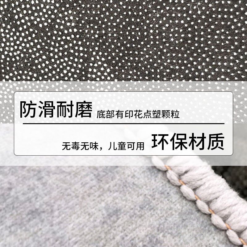 卡通圆形地毯客厅家用儿童学习桌电脑转椅子隔音梳妆吊篮地垫耐脏