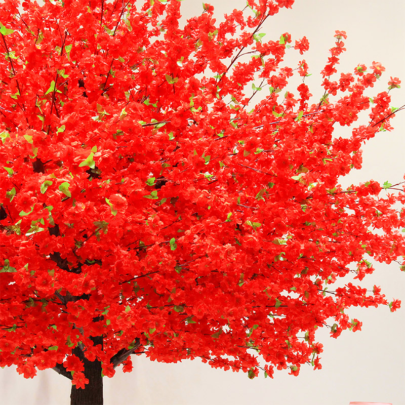 仿真桃花树大型假桃树商场装饰树新年祈福红包许愿树新年装饰摆件