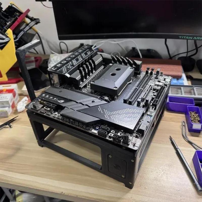 3D打印机箱支持matx主板ATX电源开放便携式diy台式机电脑开放机架