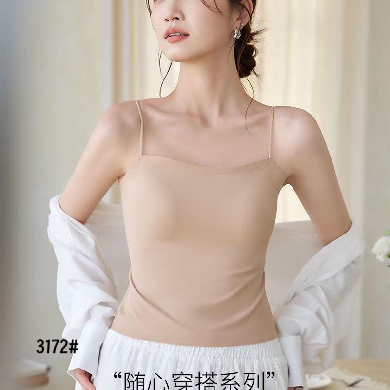 2026新款吊带背心带胸垫防走光裹胸可外穿女士美背打底抹胸内衣
