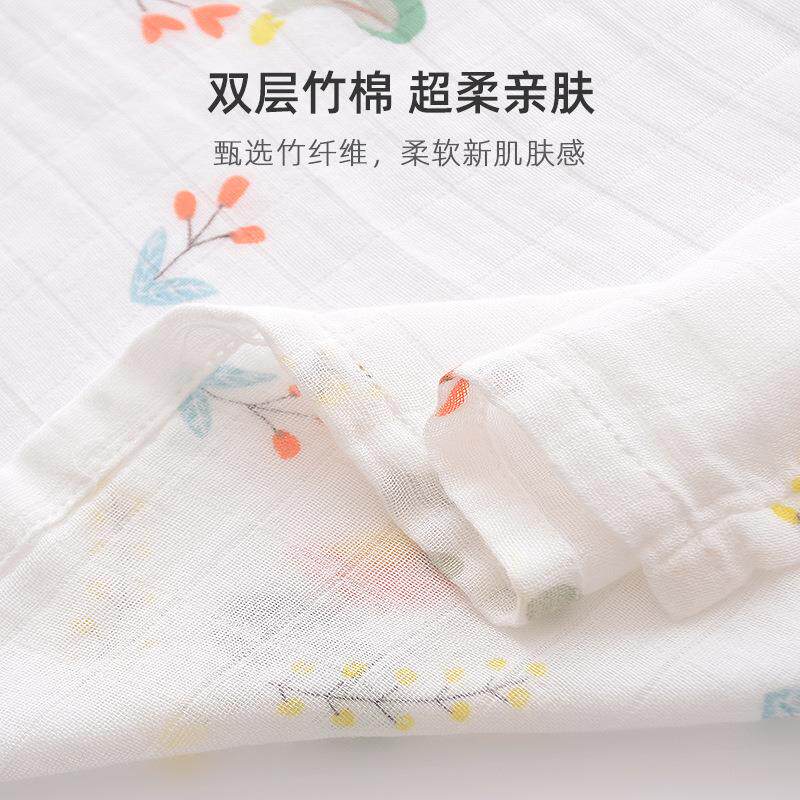 英国baby竹棉婴儿纱布巾夏季薄款盖毯宝宝包巾抱被新生儿包单被子