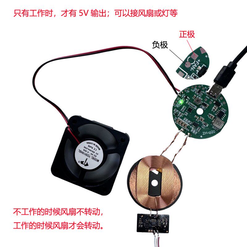【20W大功率磁吸方案】无线充电器发射端模块超薄线圈支持qi2.0/M