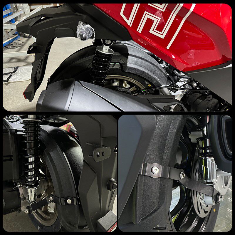 适用RKH光阳Racing H150摩托车RKS后轮内挡泥板泥瓦挡水板改装件