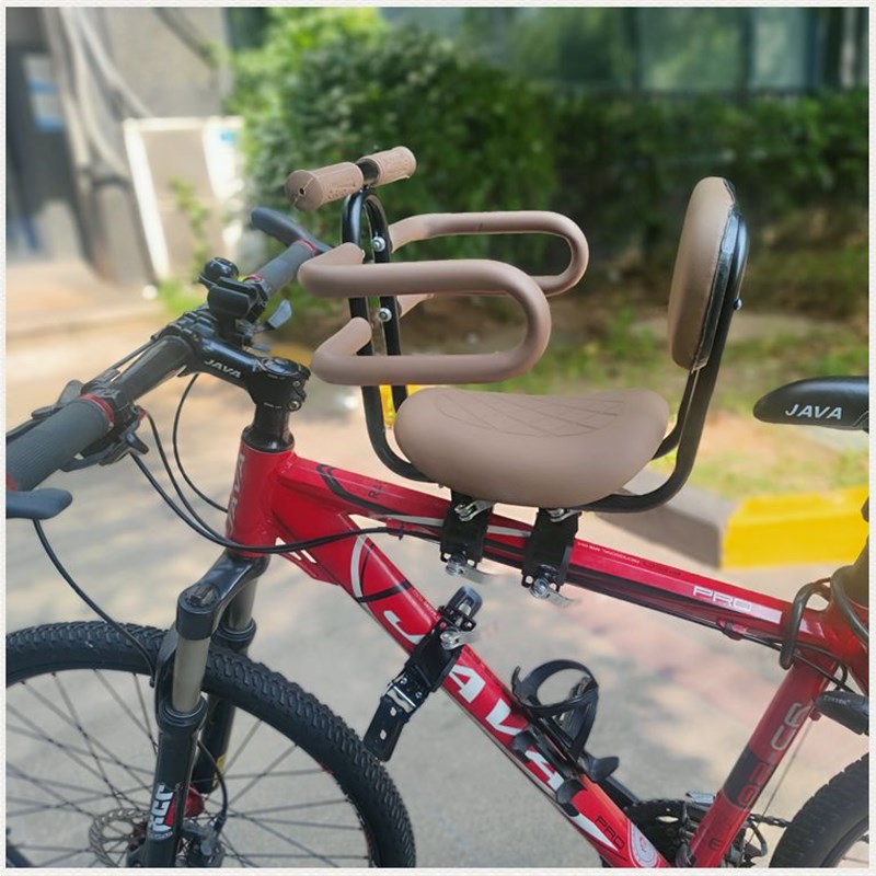 登山车前置儿童座椅小孩前坐自行车变速车公路车坐椅可携式快拆单