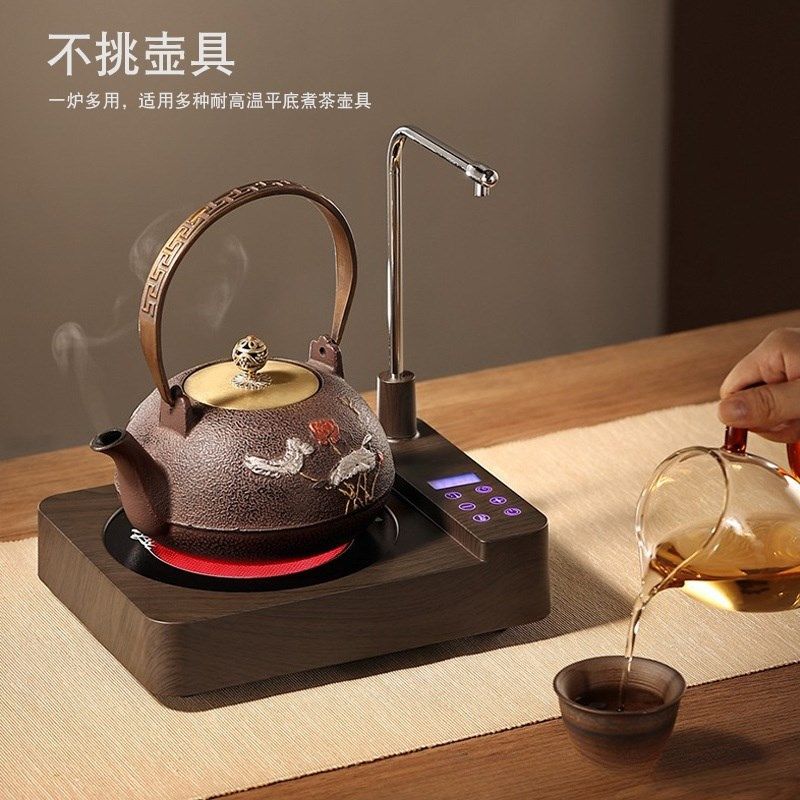 自动上水电陶炉煮茶器烧水壶电热煮茶一体电磁炉家用泡茶专用茶具