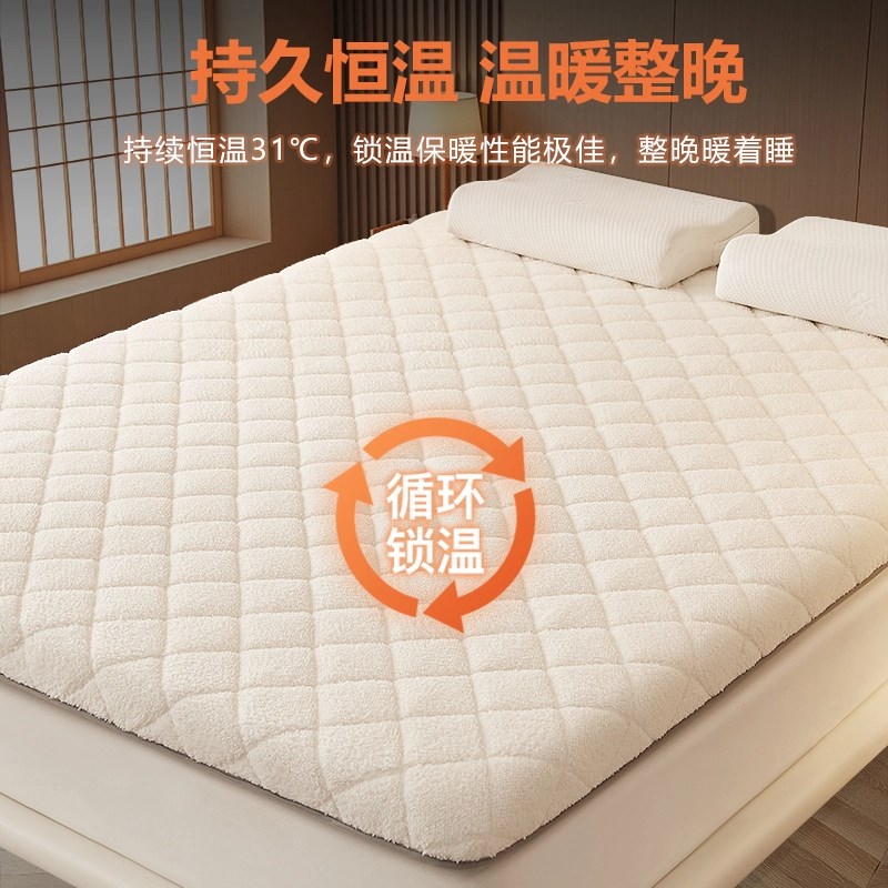 定做羊羔绒加厚床垫家用软垫定制任意尺寸儿童幼儿园宿舍保暖垫褥