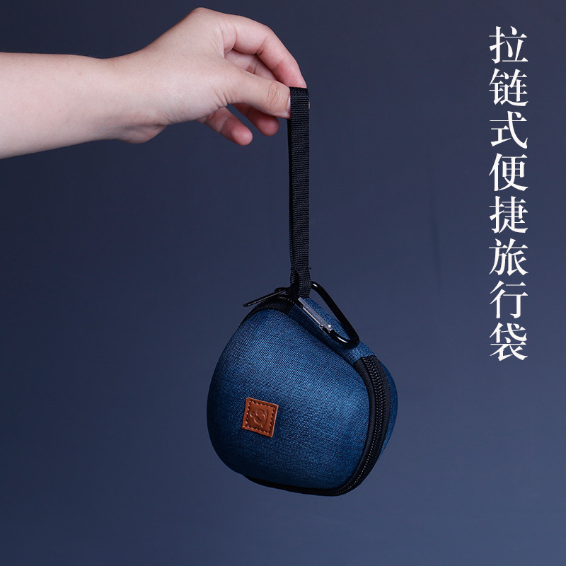 春轩堂德化白瓷功夫茶具快客杯一壶一杯单人简易陶瓷便携旅行茶具