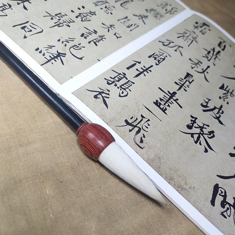 十七堂羊毫提斗大号对联专用福寿春联初学者专业书法荷叶国画毛笔