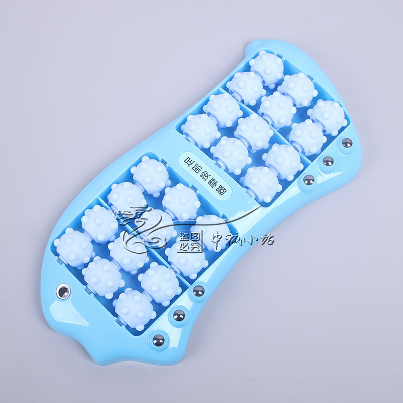 滚轮式卡通足底按摩器脚底滚轮足疗家用搓脚轮穴位养生足部按摩器