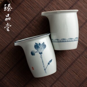 臻品堂纯手绘公道杯匀杯陶瓷茶海分茶器功夫茶道配件手工公杯家用
