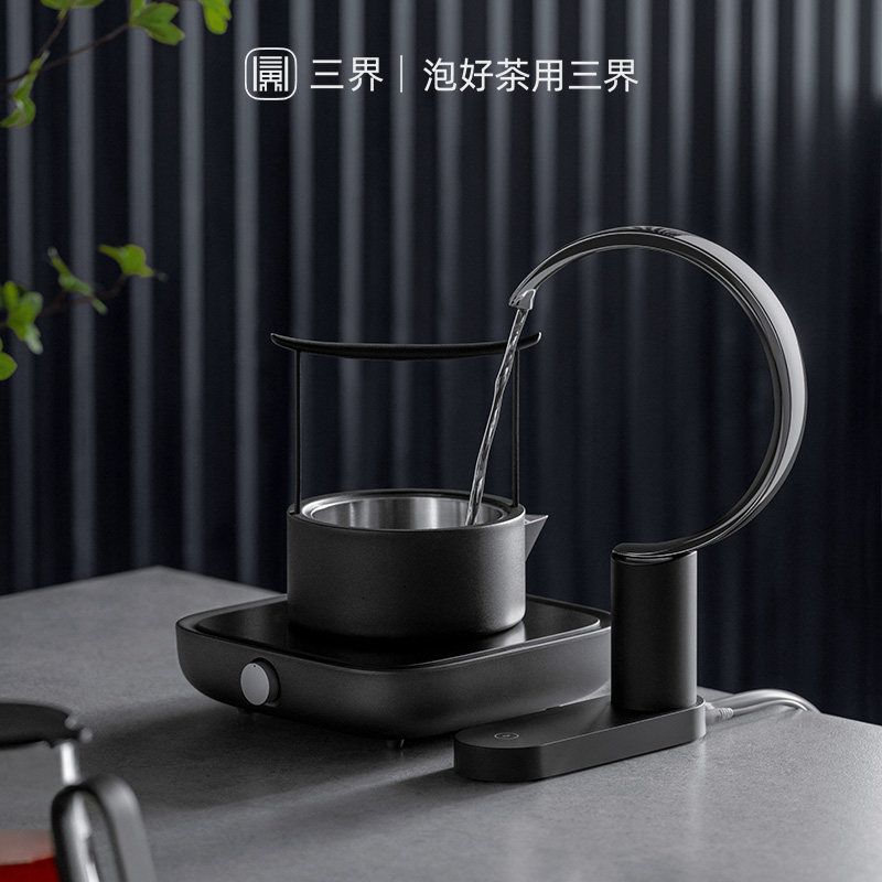 三界 简2电陶炉茶炉家用电热泡茶炉煮茶器铁壶银壶陶壶专用炉