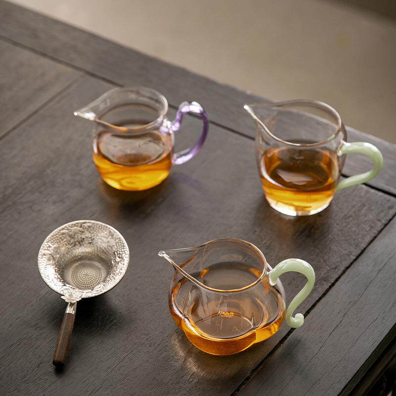 春醪高硼硅玻璃公道杯茶漏套装家用加厚耐高温茶海分茶器茶具配件