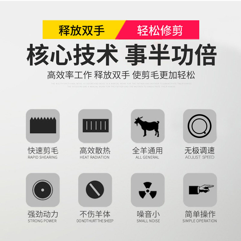 专业羊毛电推剪宠物剪毛工具剃羊毛的推子大型犬狗250w电动羊毛剪