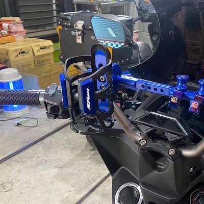 适用阿普利亚SRMAX250 300SR 改装摩托水杯架 车把保险杠水壶支架