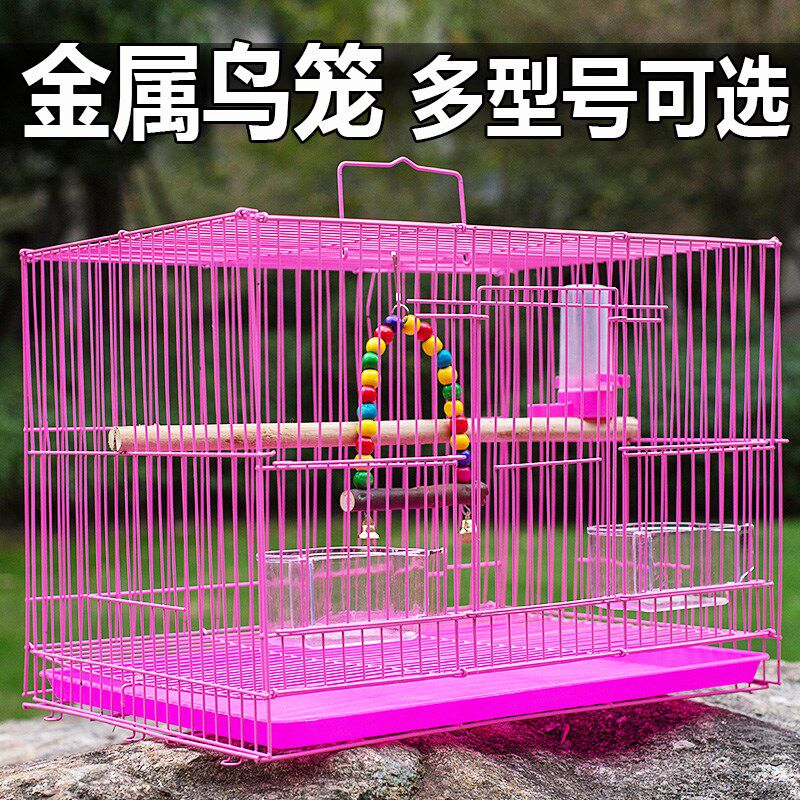 鸟笼子铁艺八哥玄凤牡丹百灵绣眼虎皮鹦鹉笼子养殖繁殖大号鸟笼子