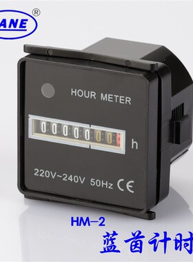 直销蓝茵工业计时器黑色UWZ48/HM-2环保设备累时器烟雾机计时器