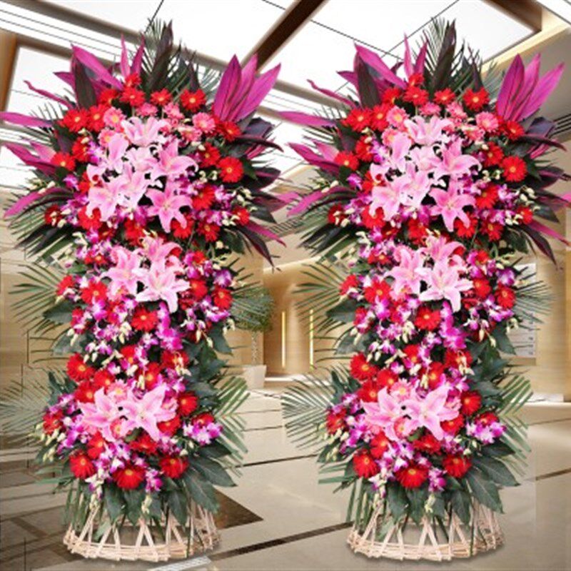 开业花篮鲜花同城速递庆典乔迁演唱会北京开张高端三角架开业花篮