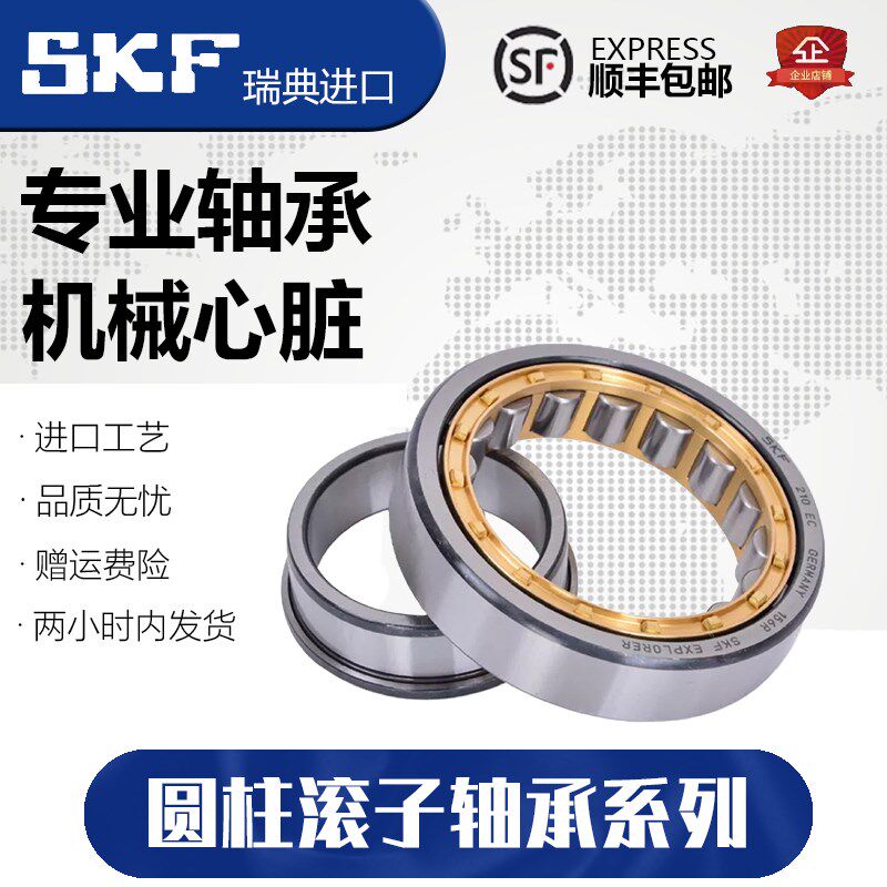 进口SKF圆柱滚子轴承N NU NJ 309 310 311 312 313 314 ECM/ECP