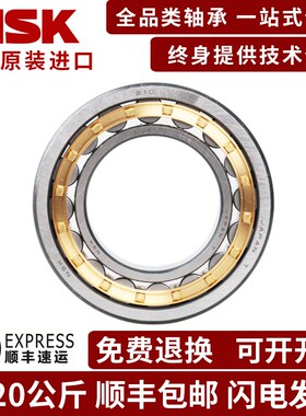 日本NSK进口NUP204 205 206 207 208 209 210EW EMC3圆柱滚子轴承