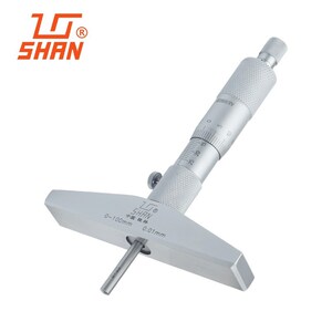 桂量shan牌深度千分尺0-25-50-150mm高精度0.01孔深测量螺旋测微