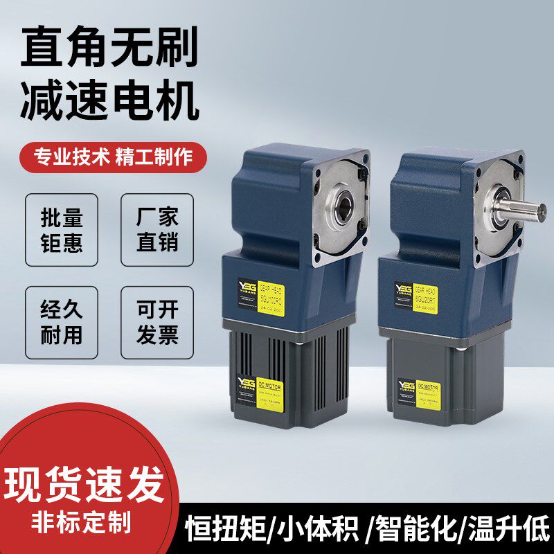 直角中空中实交流无刷减速电机小型直流调速高压220V单相可变速