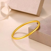 百搭素圈首饰 时尚 18k经典 4MM 柔姐专属