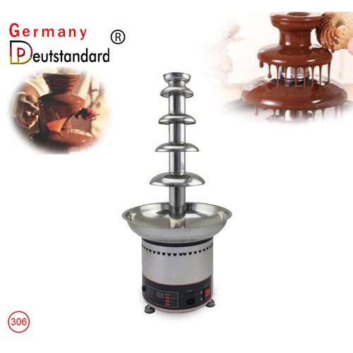 5层巧克力喷泉机商用全自动婚宴朱古力机Chocolate fountain