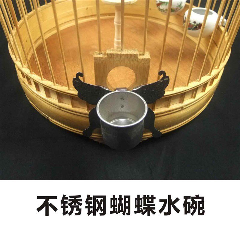 精品竹制百灵笼云雀鸟笼凤头百灵鸟笼小沙百灵遛鸟笼养笼竹鸟笼子