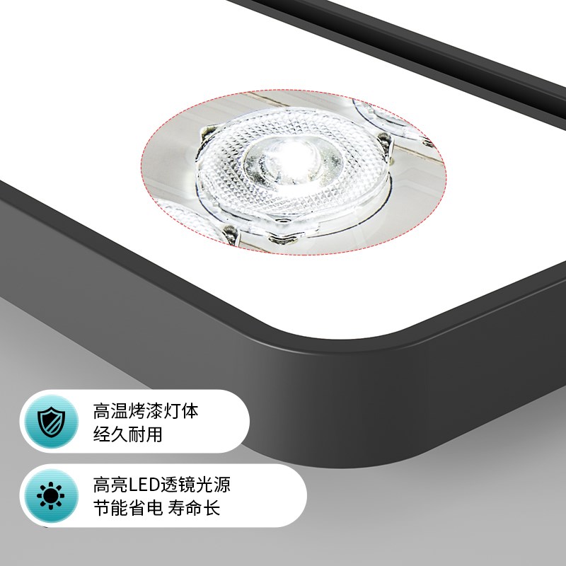led吸顶灯北欧风格客厅灯简约现代大气黑白色灯具大厅主灯卧室灯