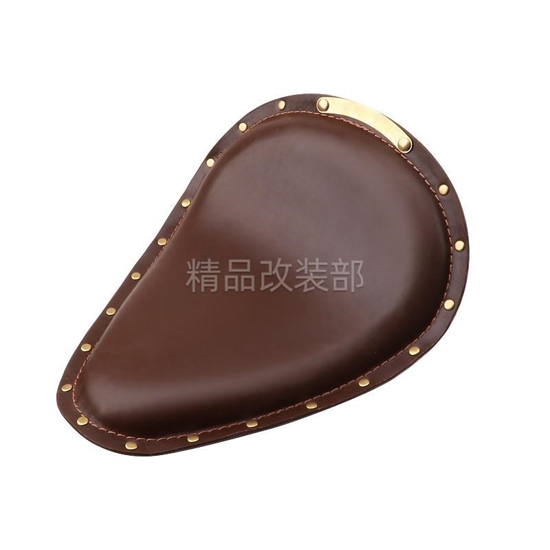 摩托车复古改装弹簧坐垫哈雷柴特博格距云力帆减震坐包机车座椅