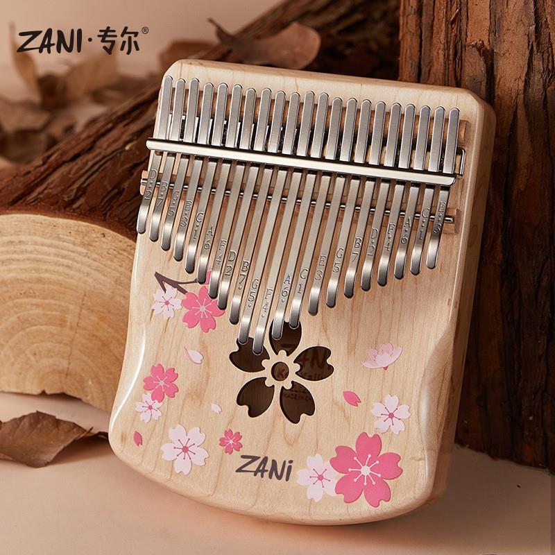 ZANI17音拇指琴21音卡林巴kalimba手指琴易学乐器送琴包配件
