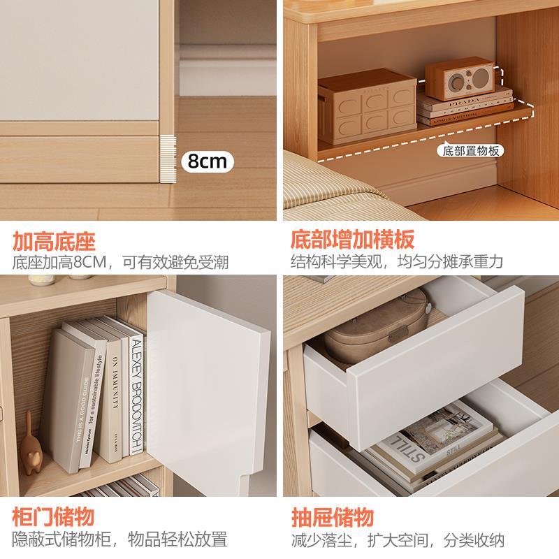 【香港包邮直运】书桌学生学习桌书架书柜一体桌家用台式电脑桌办