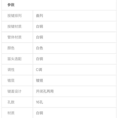 西琳克斯长笛C调16孔白铜管体入门长笛 儿童初学检定考试演奏钻孔