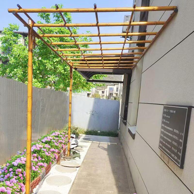 爬藤专用花架子铝合金竹户外花园单边靠墙葡萄架紫藤月季阳台庭院