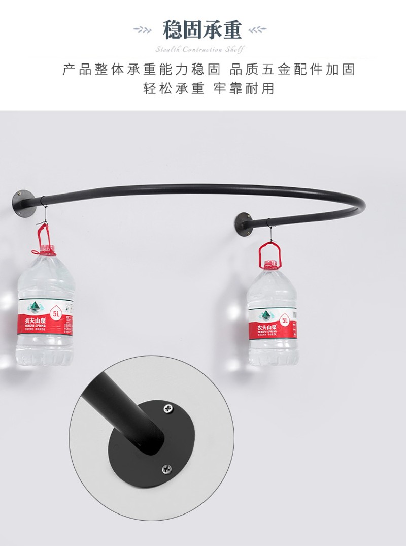 商场服装店试衣间简易更衣室U型上墙便捷式换衣间试衣间门帘定做