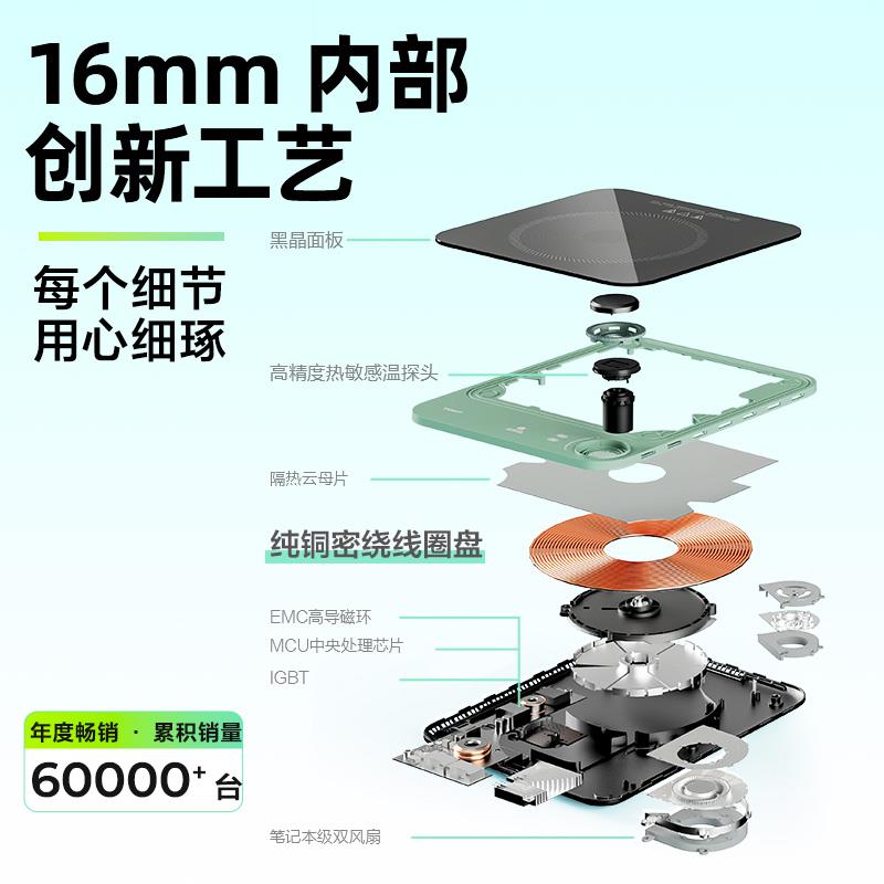TOKIT厨几超薄电磁炉2.0家用节能小型大功率爆炒火锅专用迷你新款
