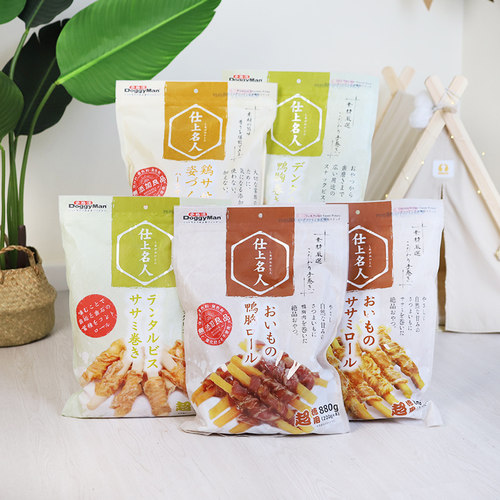 多格漫狗狗零食鸡肉干鸭肉干磨牙饼干甘薯绕肉成幼犬奖励磨牙棒