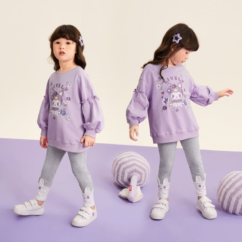 儿童春秋卫衣两件套宝宝春季洋气衣服小女孩春装2025新款女童套装