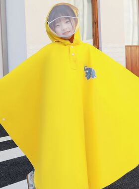 雨衣儿童4岁幼儿园男孩女童78岁小学生斗篷10岁背包宝宝骑行雨披
