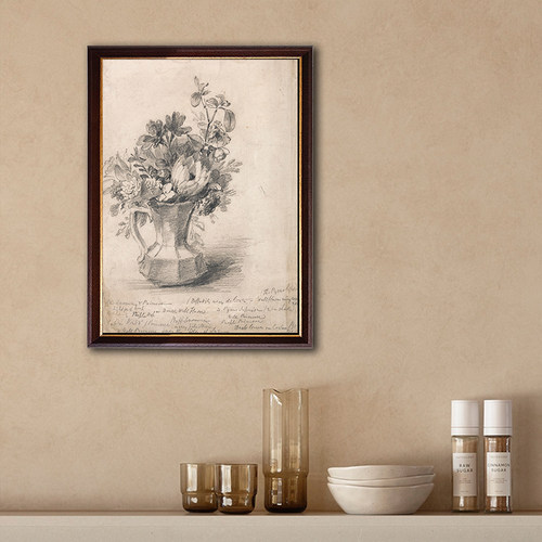 可可的画廊中古百搭美式新古典北欧钢琴谱手稿人物餐厅花卉装饰画