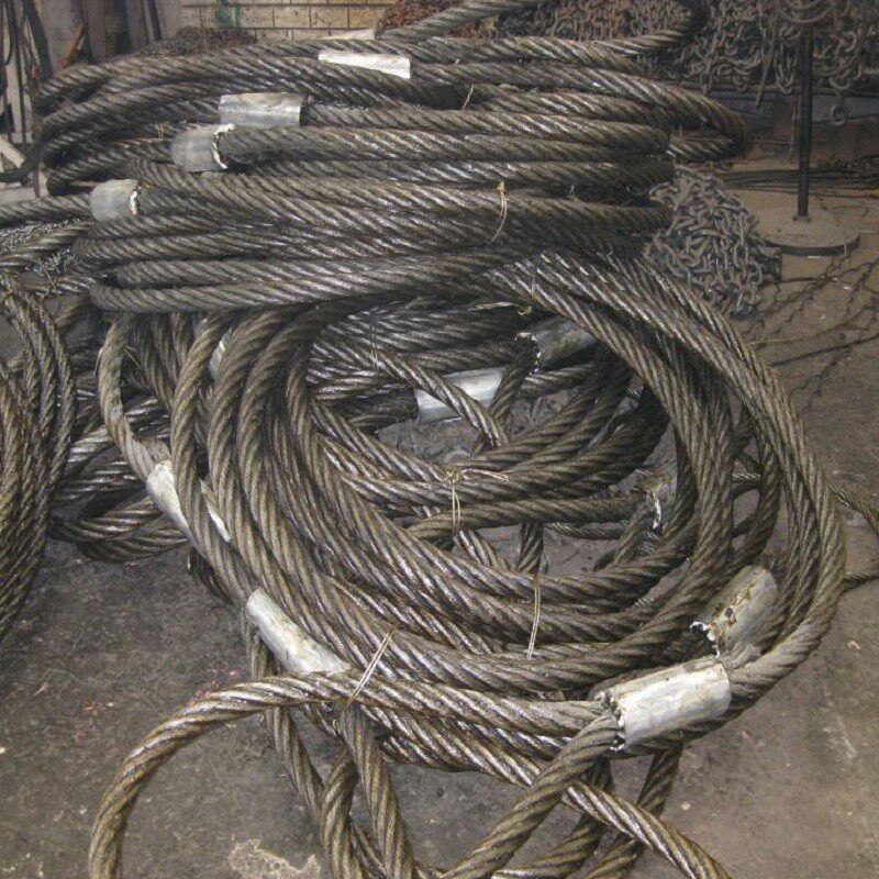 重型钢丝绳压扣吊装索具搬运设备绳套仪器挪移吊具工地塔吊绳索扣