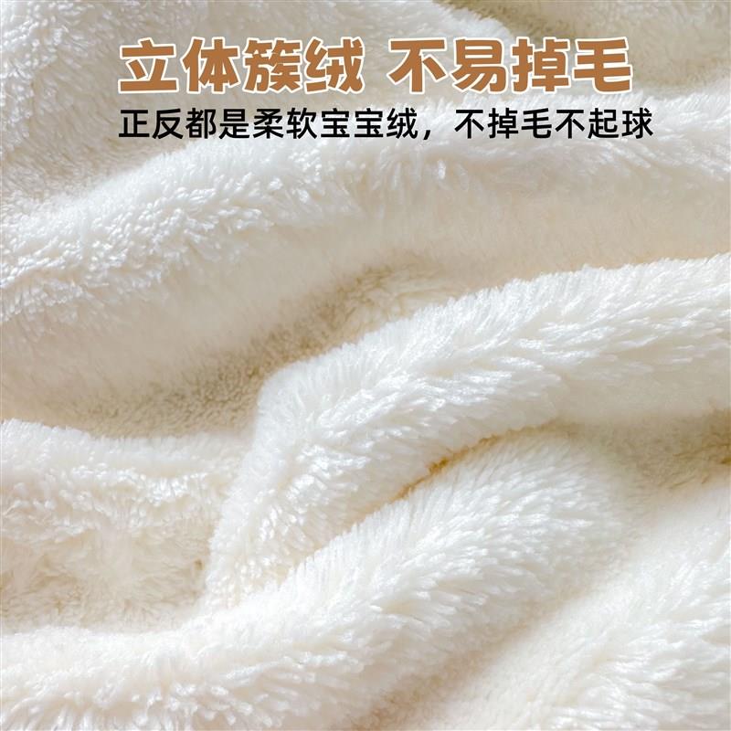 婴儿浴巾秋冬新生儿宝宝连帽斗篷儿童浴巾速干裹巾暖绒超软吸水