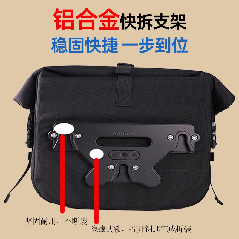 适用大韩GV300边包侧边包改装复古摩托车全盔防水帆布包斜挎图片